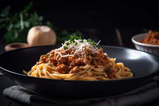 Türkei Bolognese mit reicher Tomatensauce