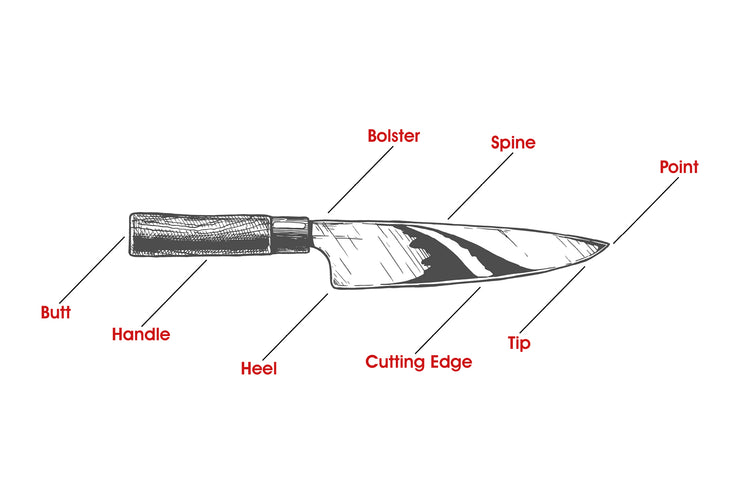 Anatomy of a Chef Knife