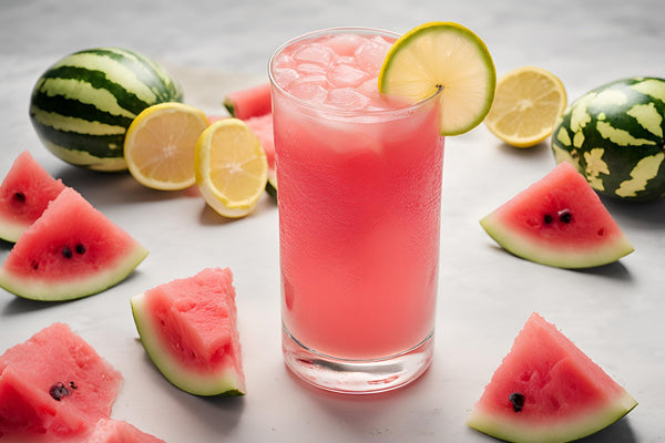 Erfrischende Wassermelonenlimonade mit Minze