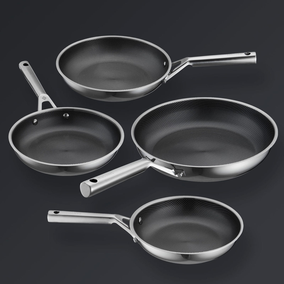 Ensemble de poêles à frire Hive Hybrid™ 4 pièces (20 cm, 24 cm, 26 cm, 28 cm)