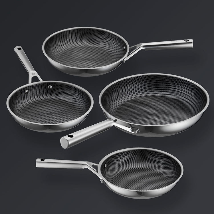 Ensemble de poêles à frire Hive Hybrid™ 4 pièces (20 cm, 24 cm, 26 cm, 28 cm)